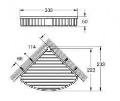 JABONERA REJILLA RINCON ESSENTIALS GROHE